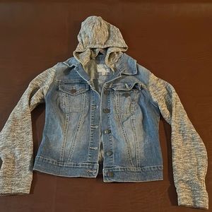 Jessica Simpson Jean Jacket Hoodie!!
